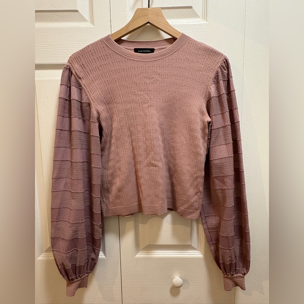 Club Monaco Pink Crew Neck Sweater